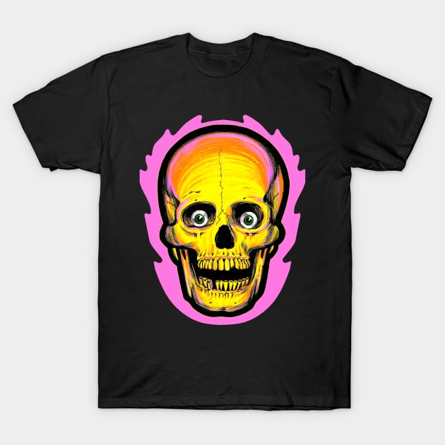 Vintage style Halloween Skull T-Shirt by old_school_designs